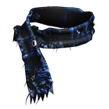 Blue Ratty Grunge Neck Scarf