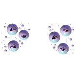 🪽 Blue Red Betta Fish Water Bubble Aura