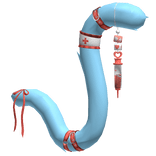 Blue Red Cute Medic Nurse Cat Tail
