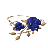 [🌹] Blue Red Gold Enchanted Rose Necklace 1.0