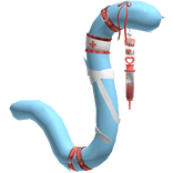 Blue Red Medic Nurse Cat Tail