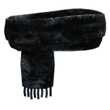 blue reptile oversized wrapped scarf