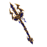 Blue Royal Skull Trident Gold