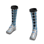 Blue Ruffled Wonderland Boots