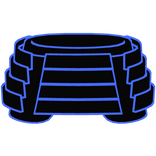 Blue Samurai Waist Armor