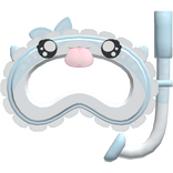 Blue  Sharkie Snorkel Cute Preppy Kawaii Summer