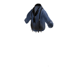 Blue shirt with scarf