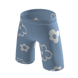 Blue Shorts Flower