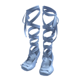 Blue Silk Ribbon Ballet Slipper Heels 🫐