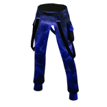 Blue Smoked Pants