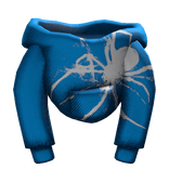Blue Spider Female Hoodie