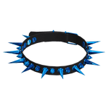 blue spike collar necklace