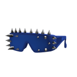 Blue Spiked Punk Emo Goth Sunglasses