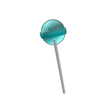 Blue Sponge Lollipop
