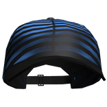 blue striped grunge distressed cap