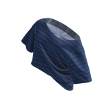 ☆ Blue striped off-shoulders baggy shirt