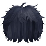 Blue Stylish Natural fluffy cool anime boy hair