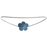 blue summer flower necklace 