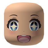 Blue Super Happy Excited Star Eyes Anime Blush