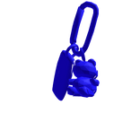 Blue Teddy Charm Keychain
