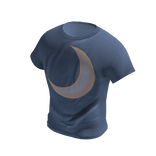 Blue Tee with Silver Moon