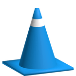 Blue Traffic Cone