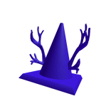Blue Traffic Cone w/ Blue Antlers