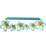 Blue Tropical Flower Summer Belt Beach Hawaii Cute