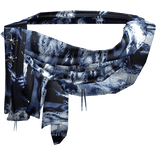 Blue Twotoned Vintage Ratty Neck Scarf