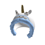 Blue Unicorn Hood