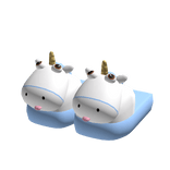 Blue Unicorn Slippers