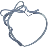 Blue Valentine heart frame