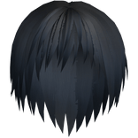 Blue Vkei Unkept Emo Hair