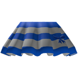 Blue w/ White Girl y2k cute skirt w/ blue ribbon