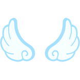 ♡ blue wings