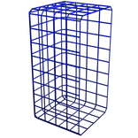 Blue Wireframe Torso (Right)