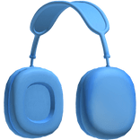 Blue Wireless Headphones