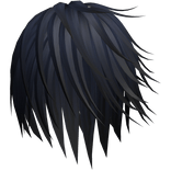 Blue Wispy Japanese Vkei Windy Hair