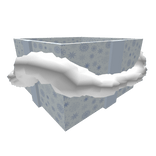 blue xmas gift with tinsel