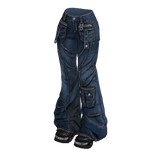 Blue Y2K It-Girl Flared Denim Jeans