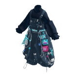 Blue Y2K Snack Punk Overalls [PBR]