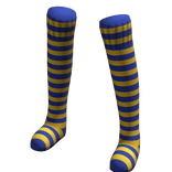Blue Yellow | Leg Warmers Thigh High Socks