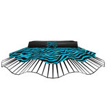 Blue zebra print scene skirt [3.0]