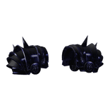 Blue/Black Nightmare Knight Shoulder Pads