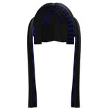 ♡ : blue/black raccoon scene y2k long pigtails 