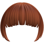 -',ৎ Blunt Layered Anime Bangs in Ginger