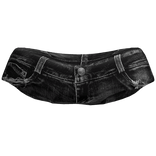 [Blush Fashion] Black Denim Shorts