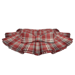 [Blush Fashion] Red Plaid Frill Skirt w/ Ribbon