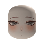 Blushing Grey Eyes Pompous Face