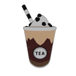 Boba Cream Cat Milk Tea Kawai